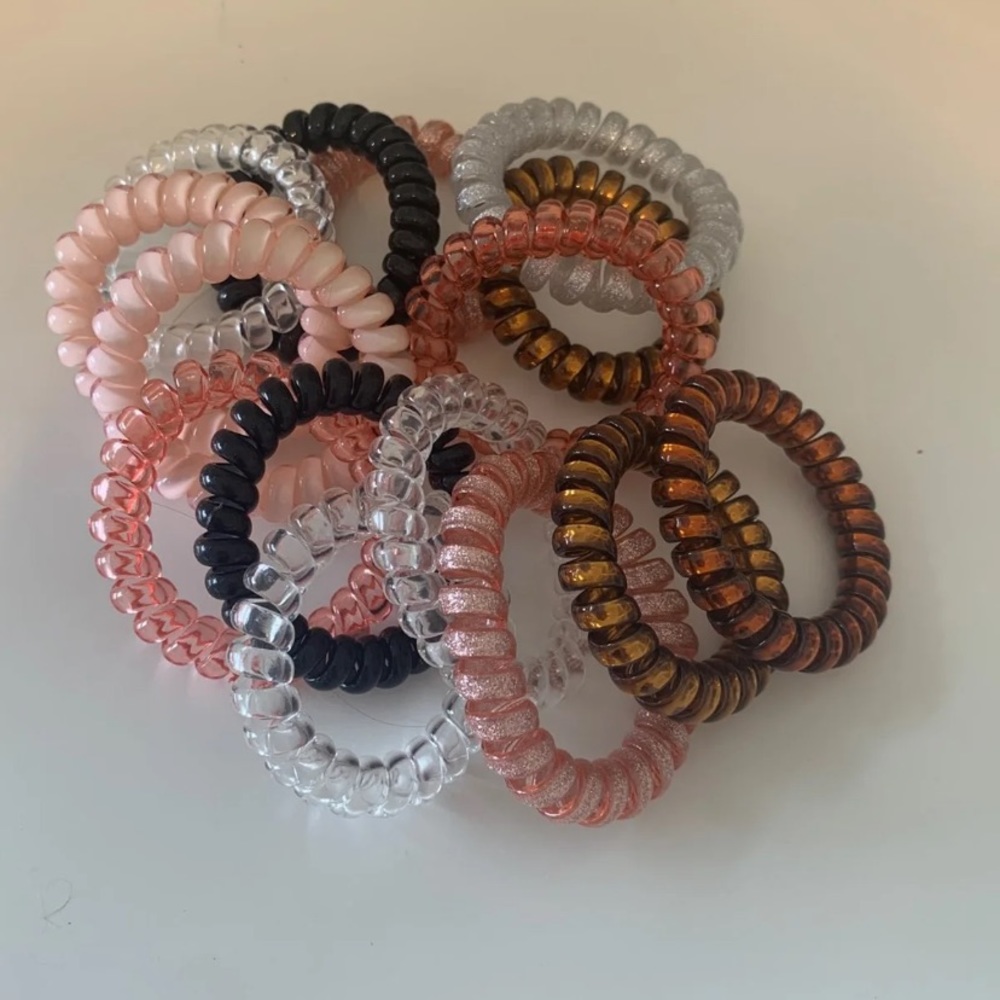 Brand New Set of 15 Spiral Hair Bands